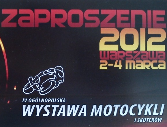Zaproszenia na IV Ogolnopolska Wystawe Motocykli i Skuetrow z